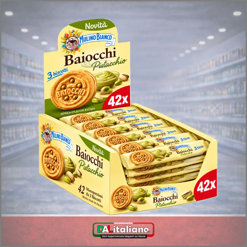 W - Baiocchi Pistazien-Keksdisplay mit 42 Packungen.webp