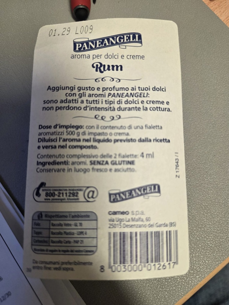 Aroma Rum – Rückseite