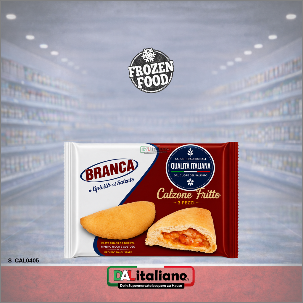Calzone Margherita - Fritto - Branca Gel - 3 × 200 g