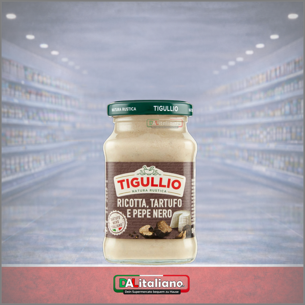 Salsa Ricotta Tartufo e Pepe Nero - Tigullio - 185g