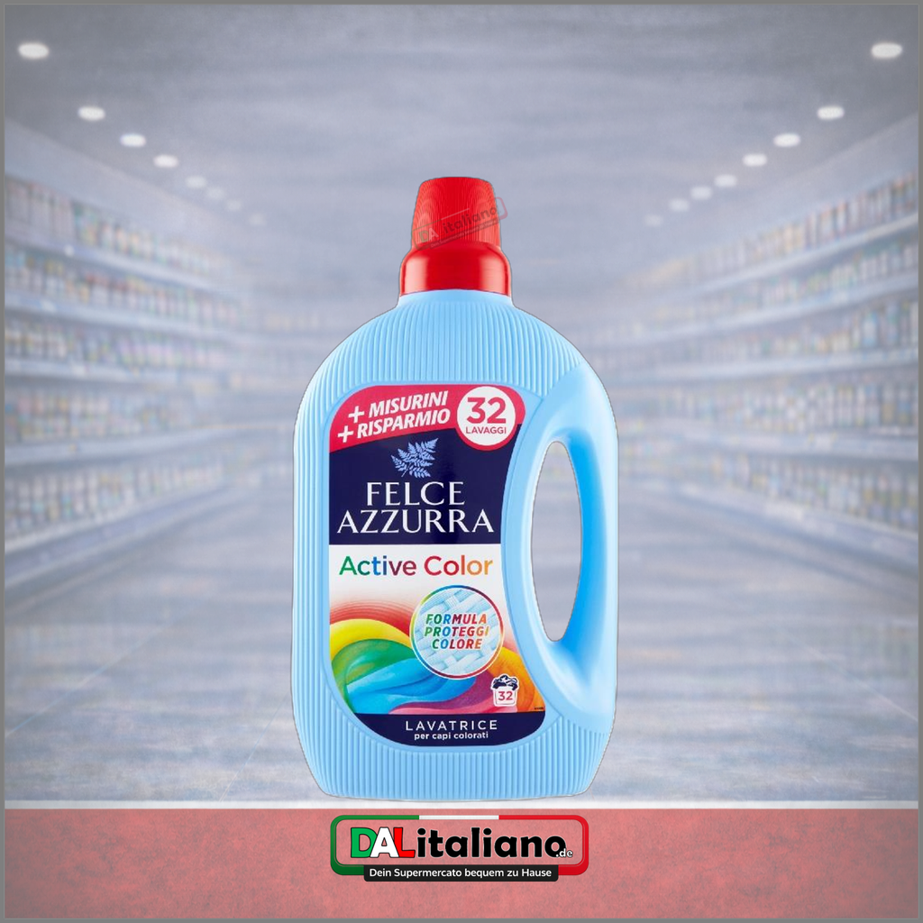 Fluessigwaschmittel - Active Color - Felce Azzurra - 1,56l