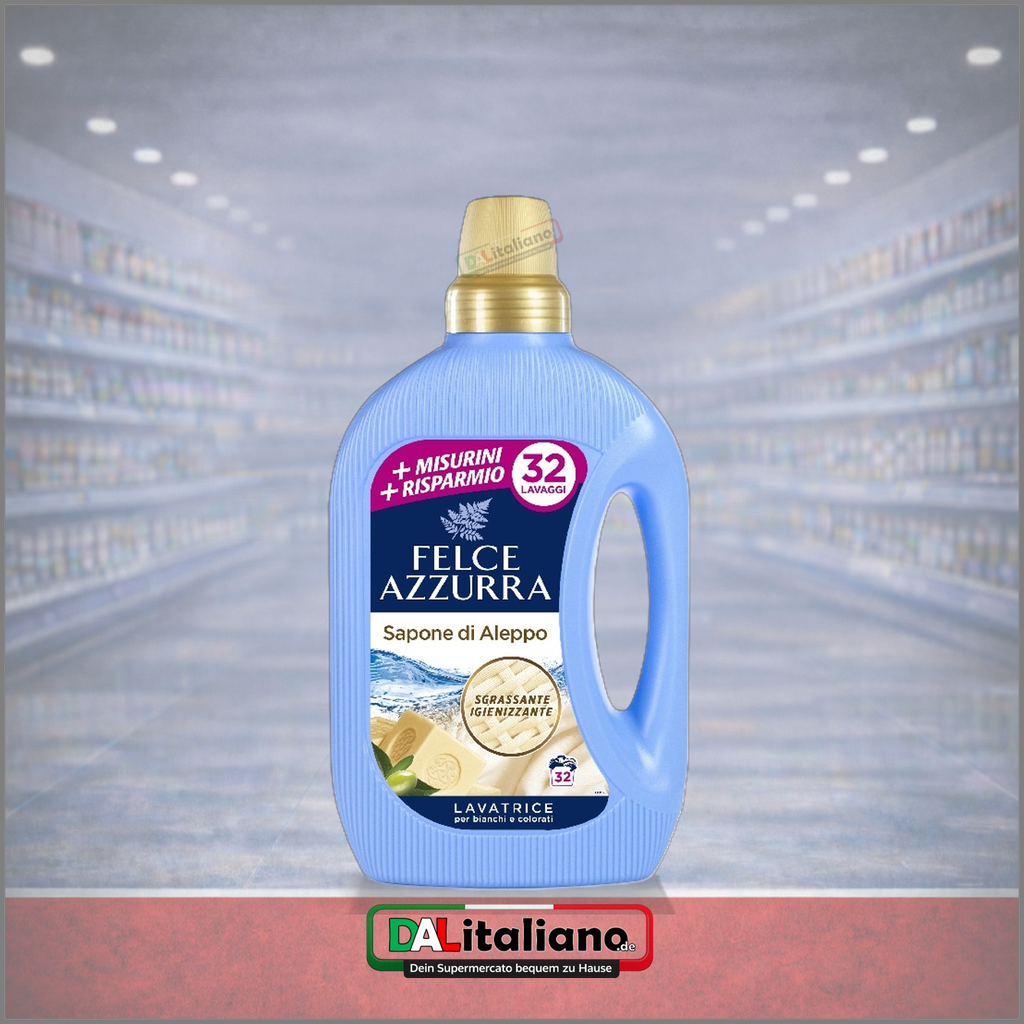 Fluessigwaschmittel - Sapone di Aleppo - Felce Azzurra - 1,56l