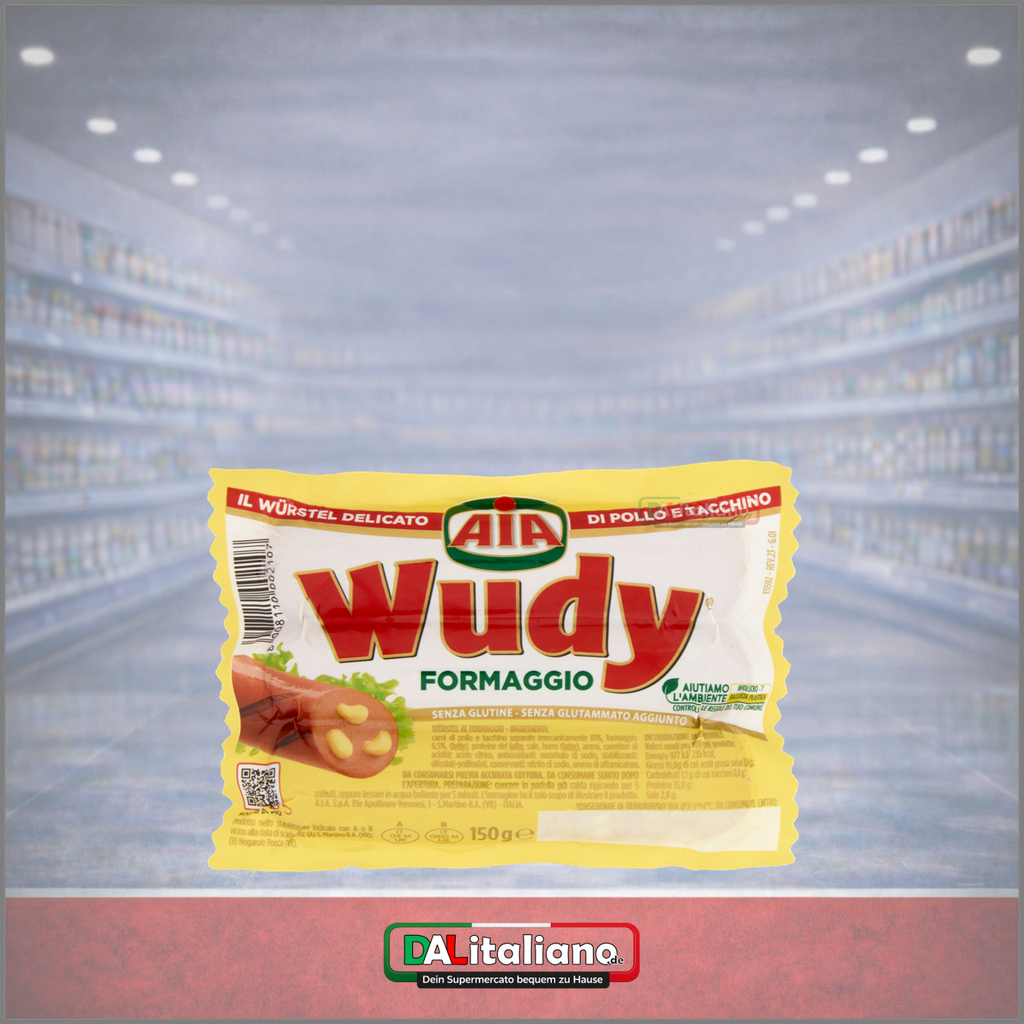 [AIA-002] Wuerstchen Wudy - Formaggio - AIA - 150g