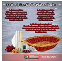 Präsentkorb 64x47cm mit Verp. Mat.