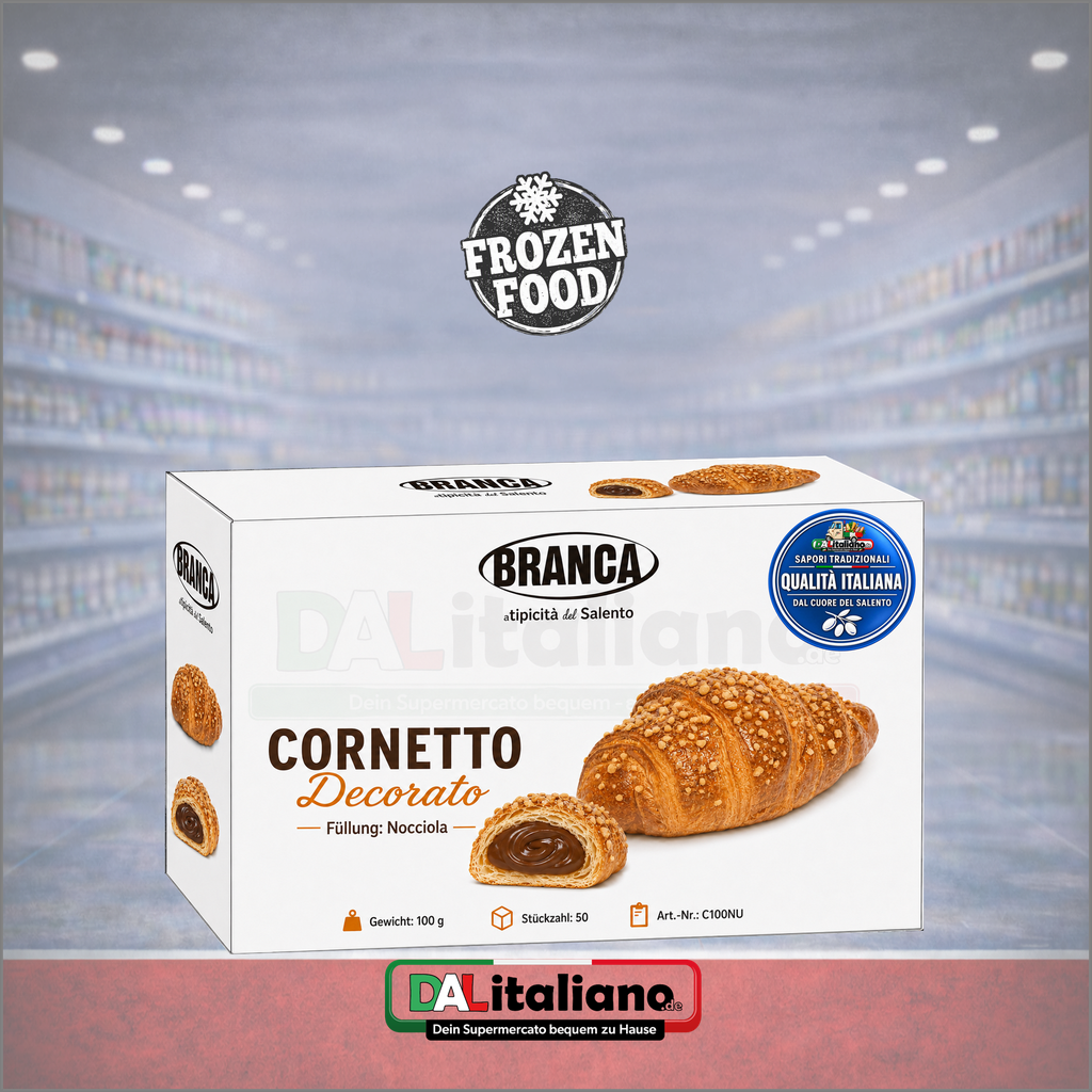 Cornetto Decorato - Nocciola - Branca Gel - 50Stk.