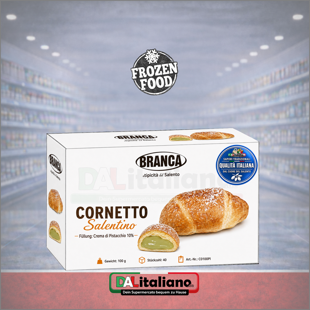 Cornetto Salentino - Pistacchio - Branca Gel - 40Stk.