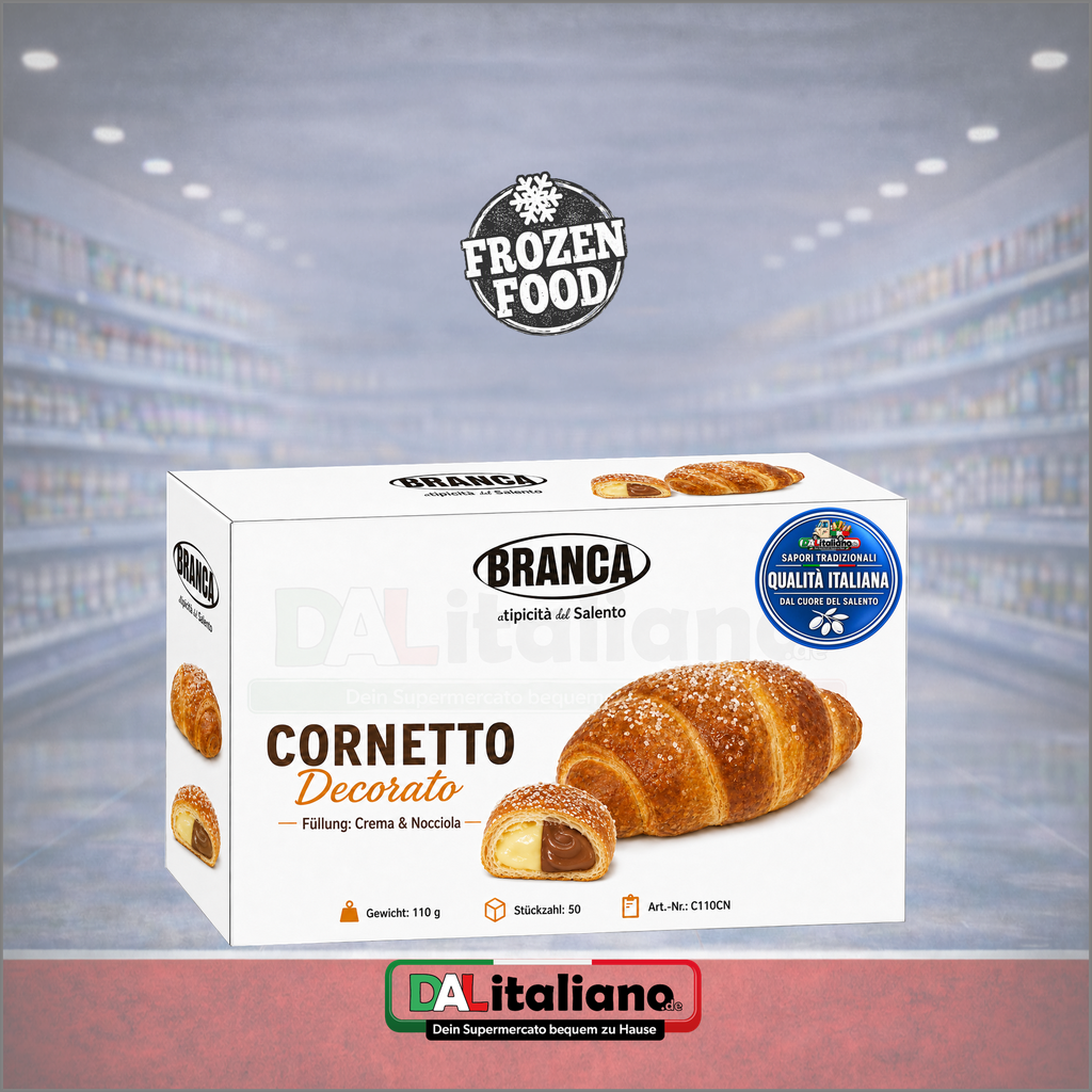 Cornetto Decorato - Crema & Nocciola - Branca Gel - 50Stk.
