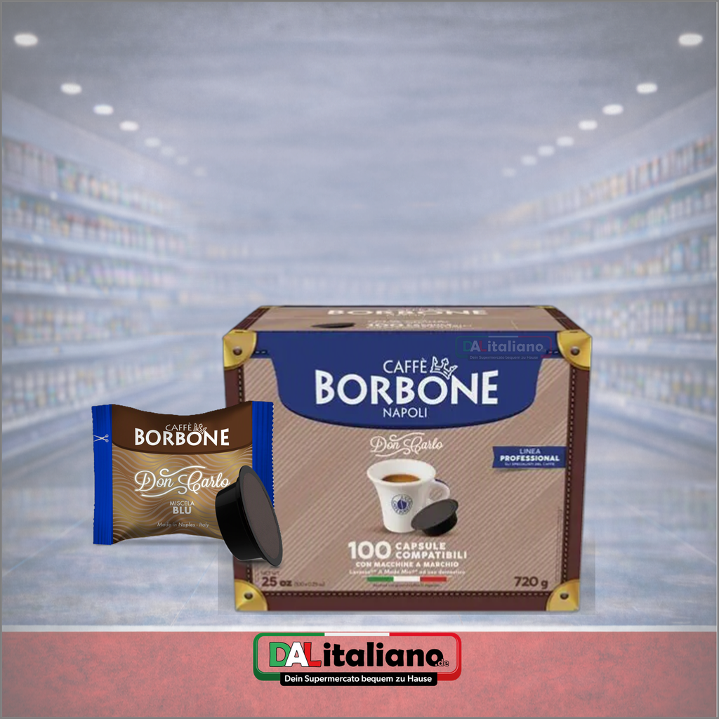 Caffè Capsule - Don Carlo Blu - Borbone - 100stk.