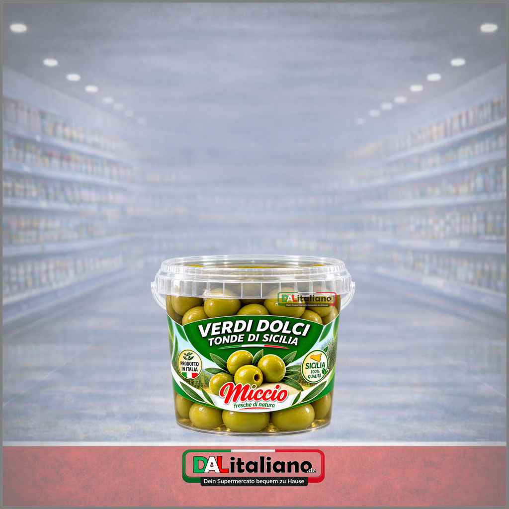 [0795] Olive Verdi Tonde - Miccio - 200 g