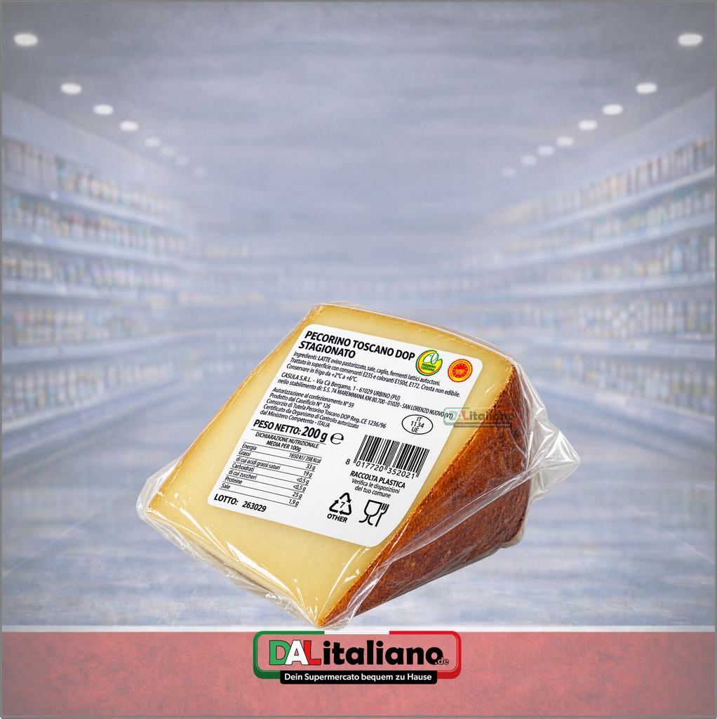 Pecorino Toscano DOP - Stagionato - Casula - 200 g