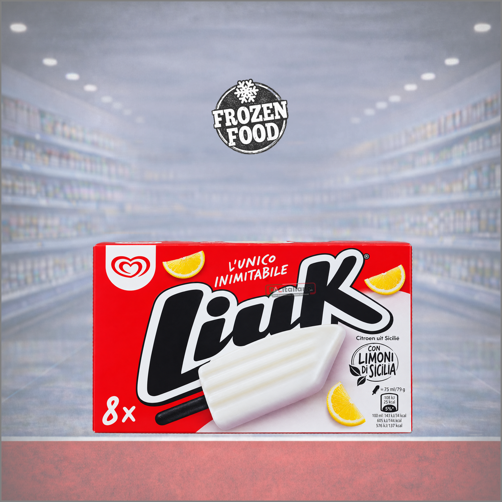 [0015] Liuk - Gelato al Limone - Lakritzstiel - Algida - 8 × 79 g