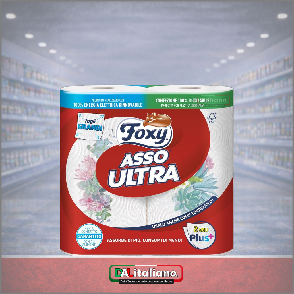 Küchenrolle - Asso Ultra - Foxy - 2 Rollen