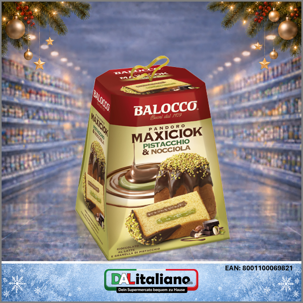 Pandoro - Pistazie & Haselnuss - Balocco - 800 g