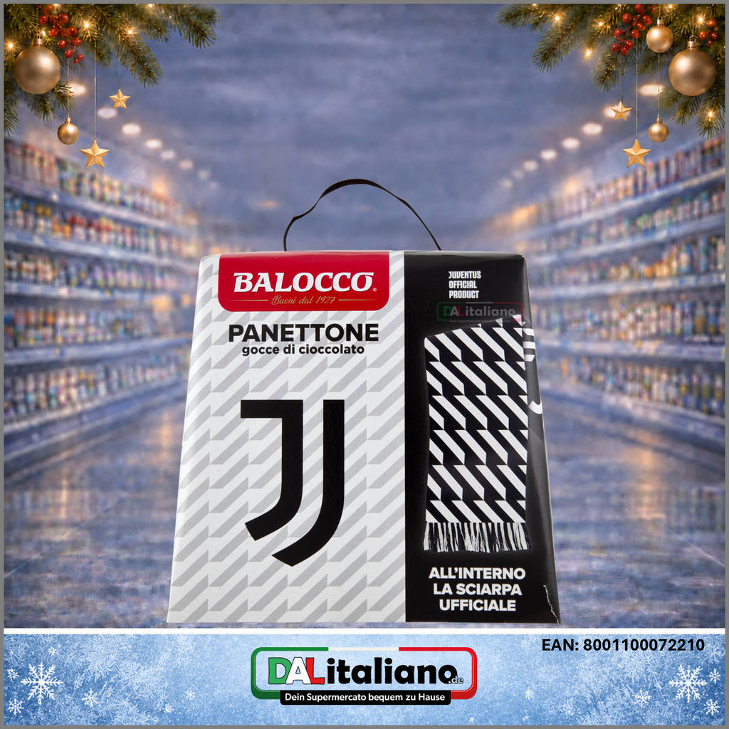Panettone - Juve mit Schal - Balocco - 500 g