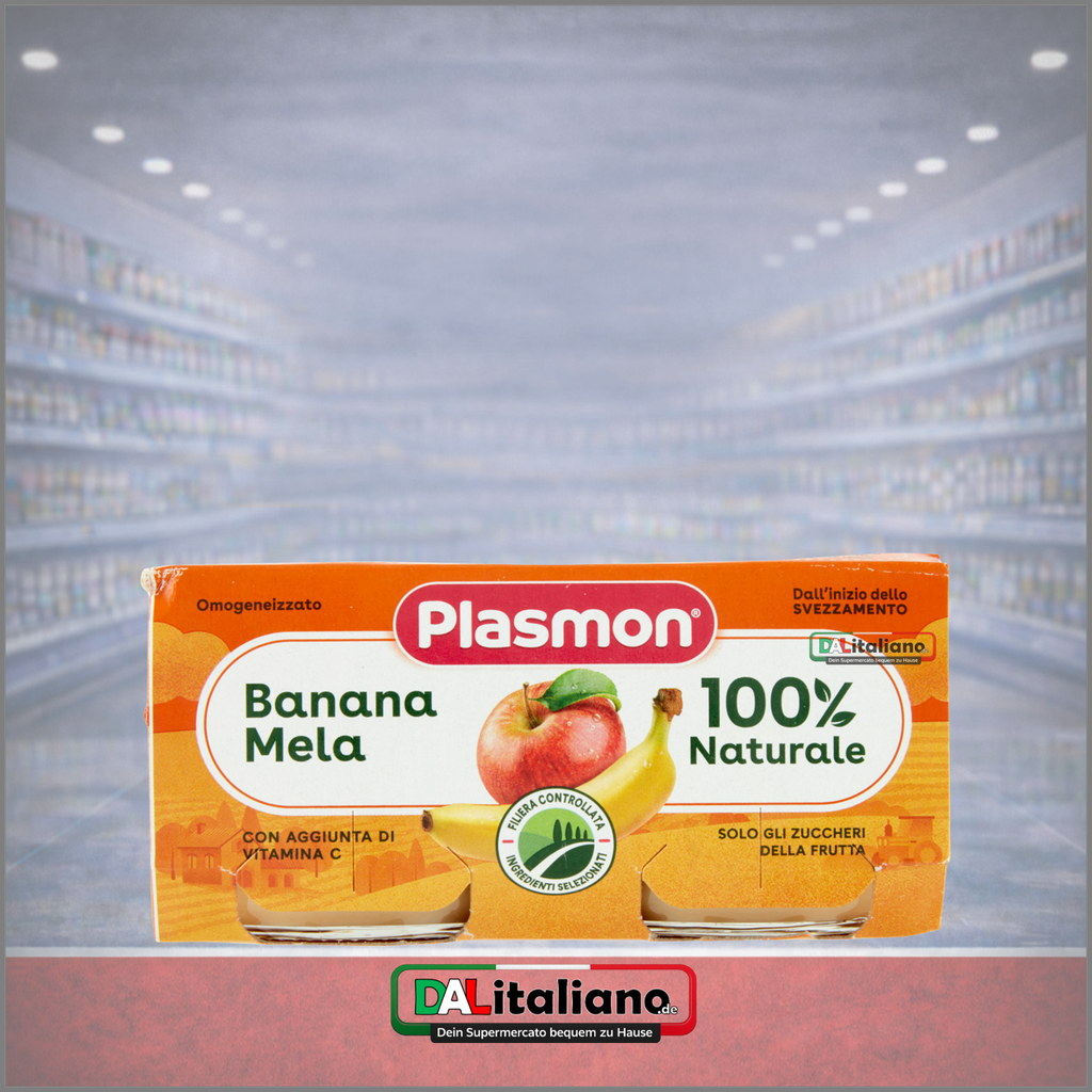 Omogeneizzato - Banana & Mela - Plasmon - 2 × 80 g