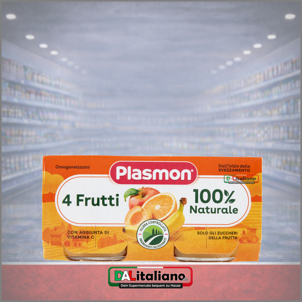 Omogeneizzato - 4 Frutti - Plasmon - 2 × 80 g