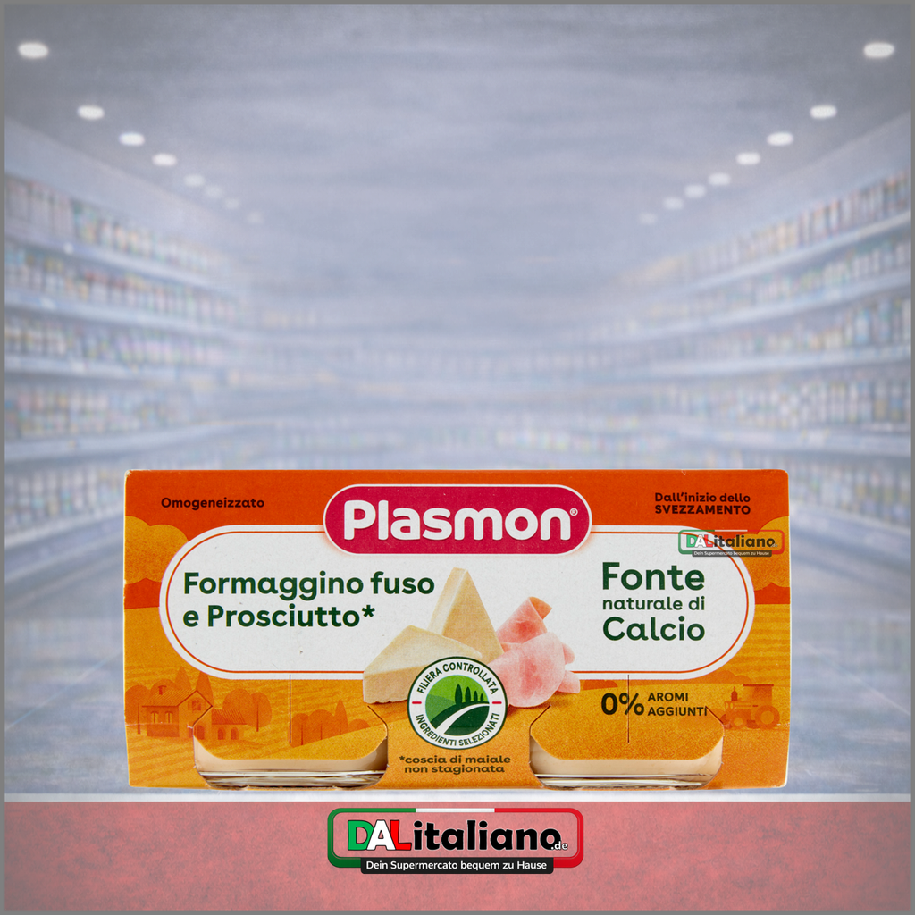 Omogeneizzato - Formaggino & Prosciutto - Plasmon - 2 × 80 g
