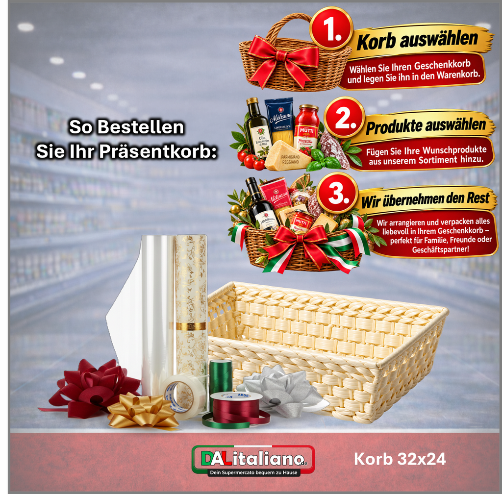 Präsentkorb - 32 × 24cm - Verpackungsmaterial